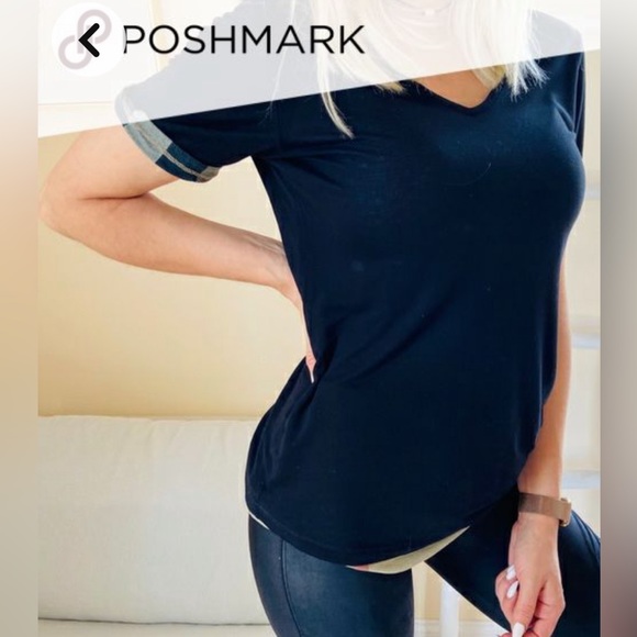 Authentic Burberry Nova Check Reversible Tshirt- L/XL - Picture 3 of 14